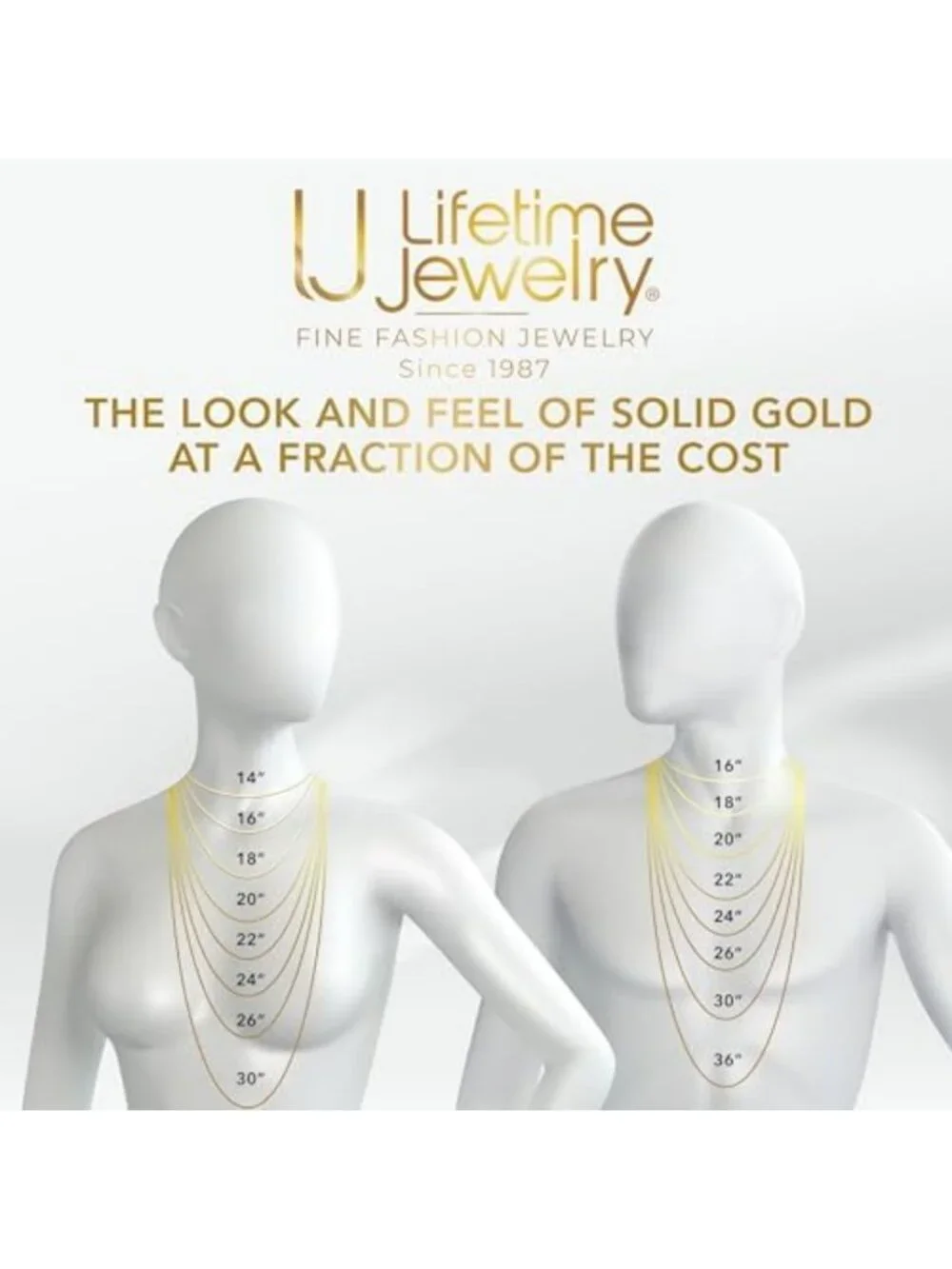 24K Gold Rope Chain Necklace for Men & Women - 2mm Diamond Cut, Thick & Durable